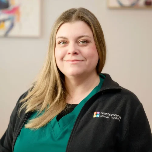 Oksana Sturm, LVT of Spotsylvania Animal Hospital.